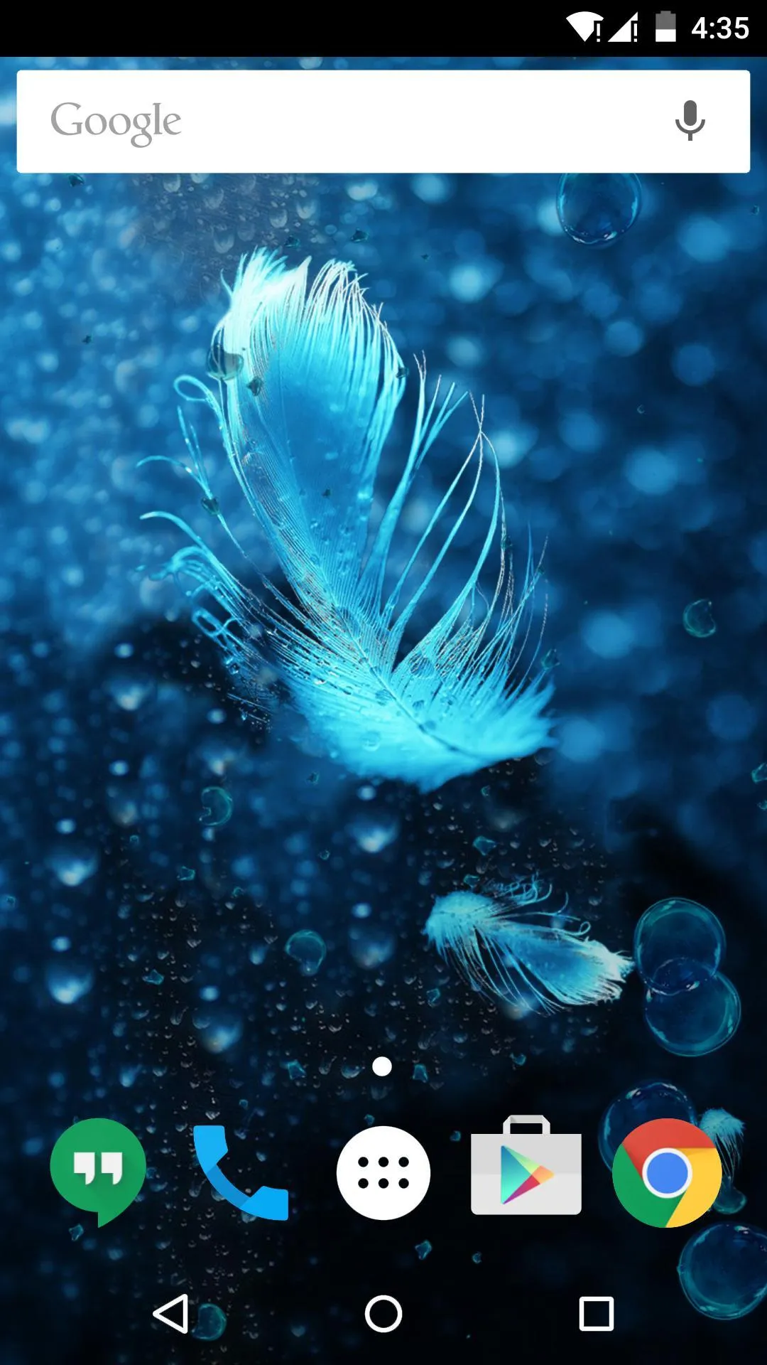 Feather Bubble Live Wallpaper | Indus Appstore | Screenshot