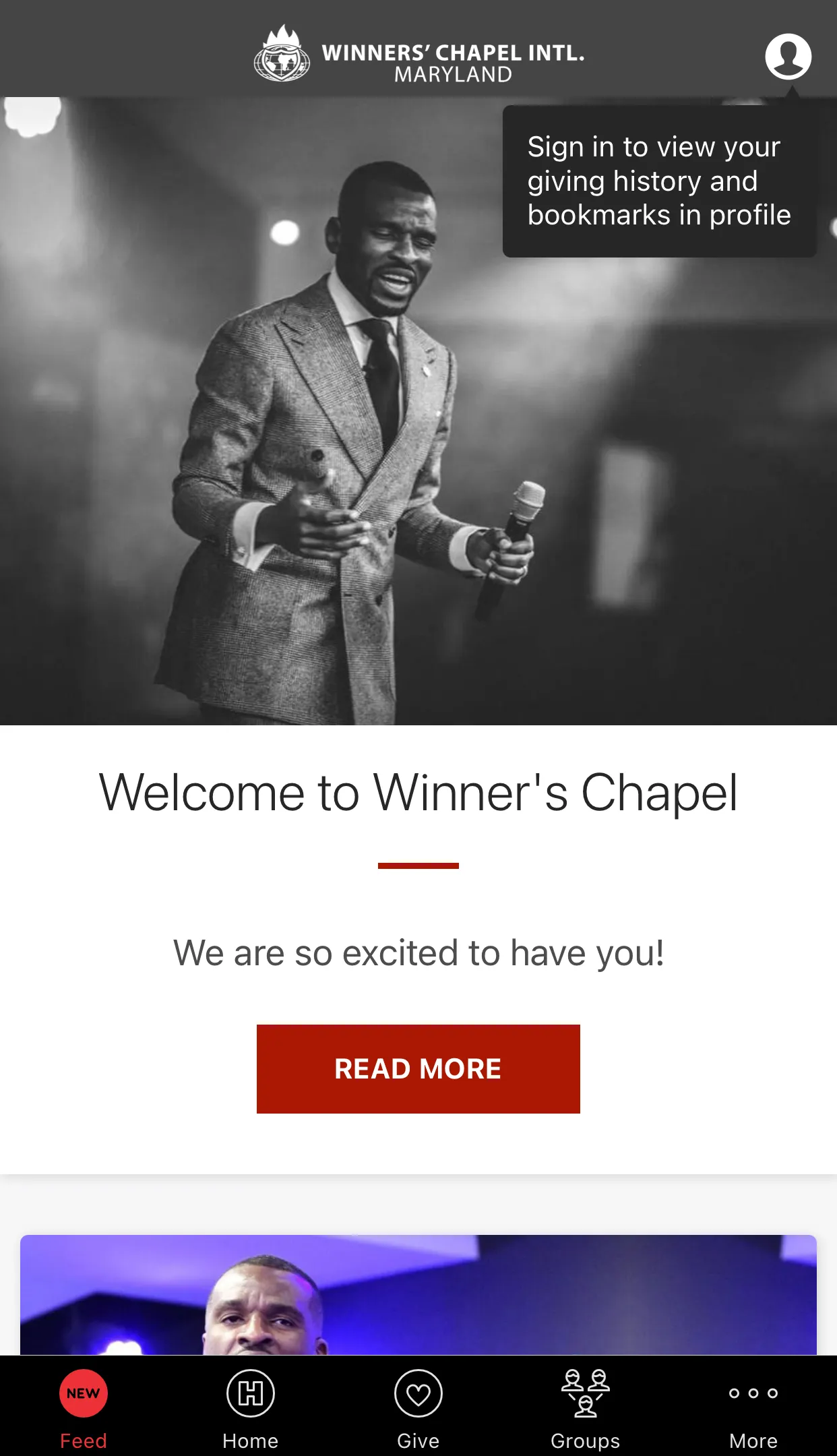 Winners' Chapel Maryland | Indus Appstore | Screenshot