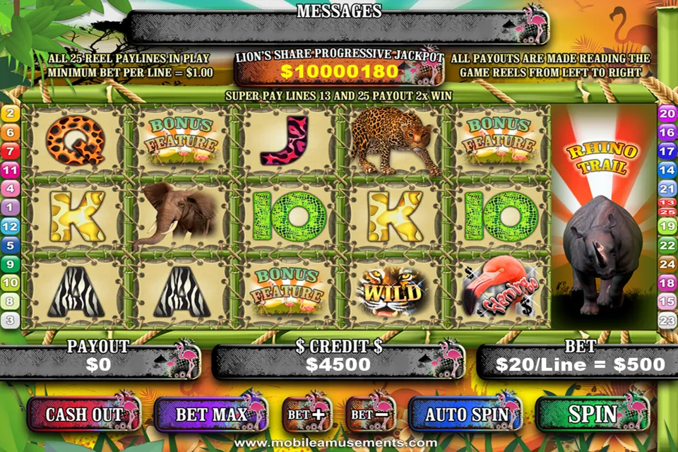 Flamingo Safari Slots | Indus Appstore | Screenshot