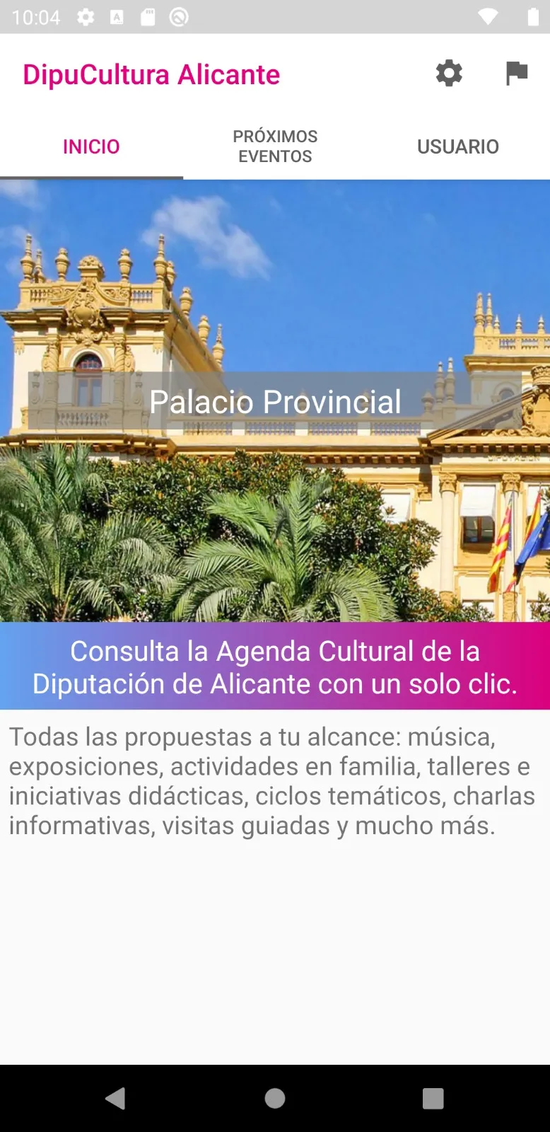 Dipucultura Alicante | Indus Appstore | Screenshot