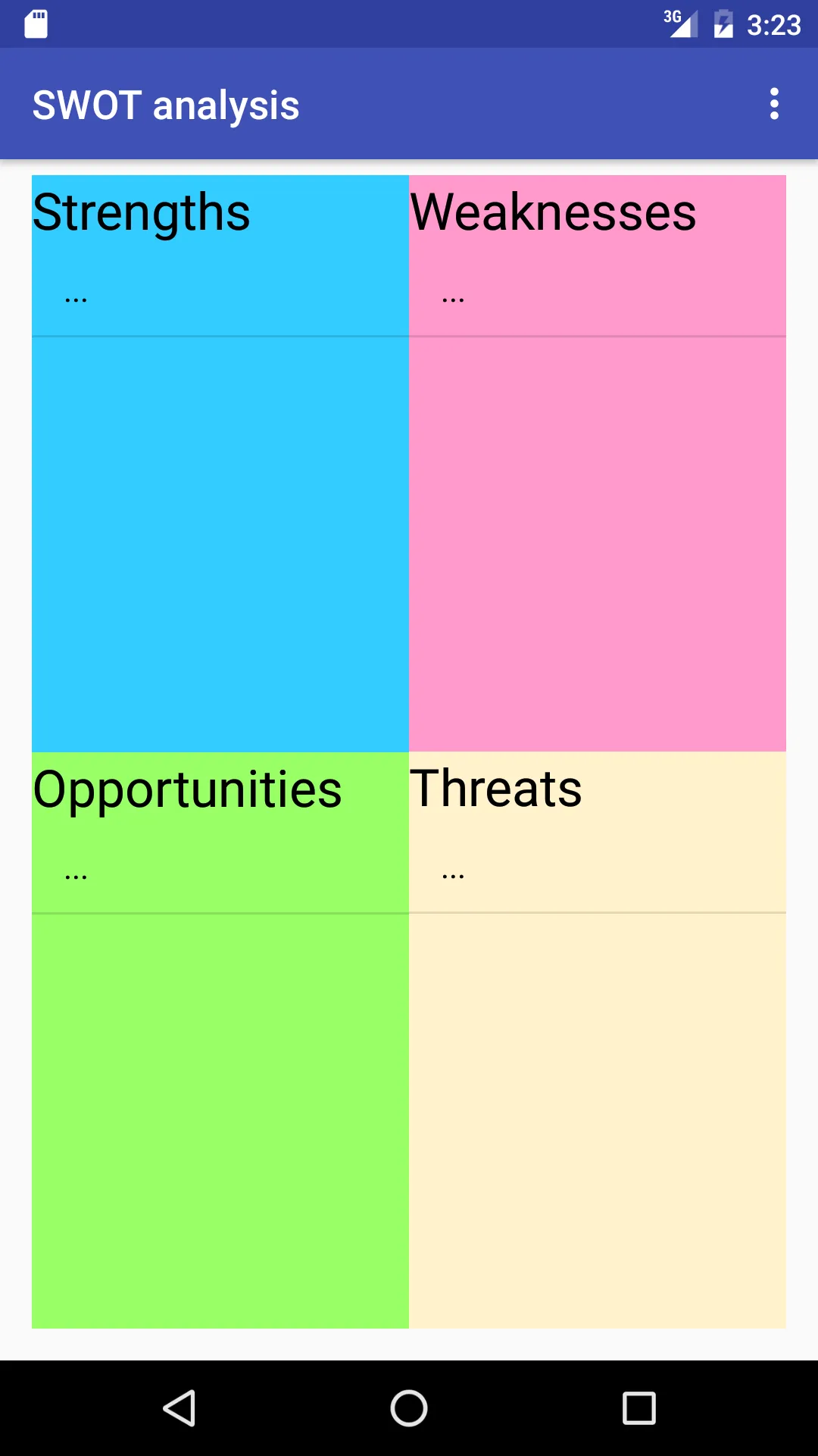 SWOT analysis tool | Indus Appstore | Screenshot