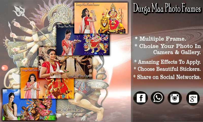 Durga Mata Photo Frames 2020 | Indus Appstore | Screenshot