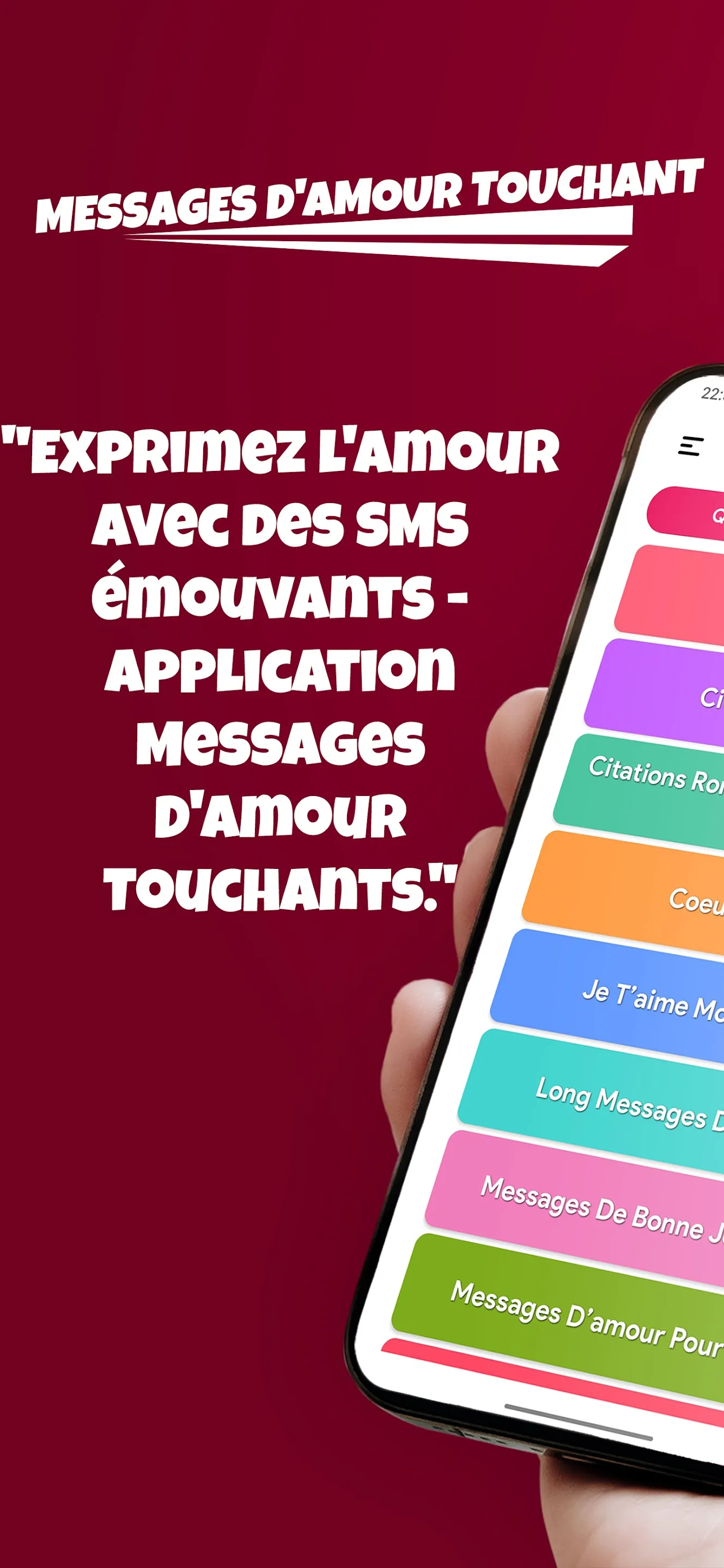 SMS Messages D'amour Touchant | Indus Appstore | Screenshot