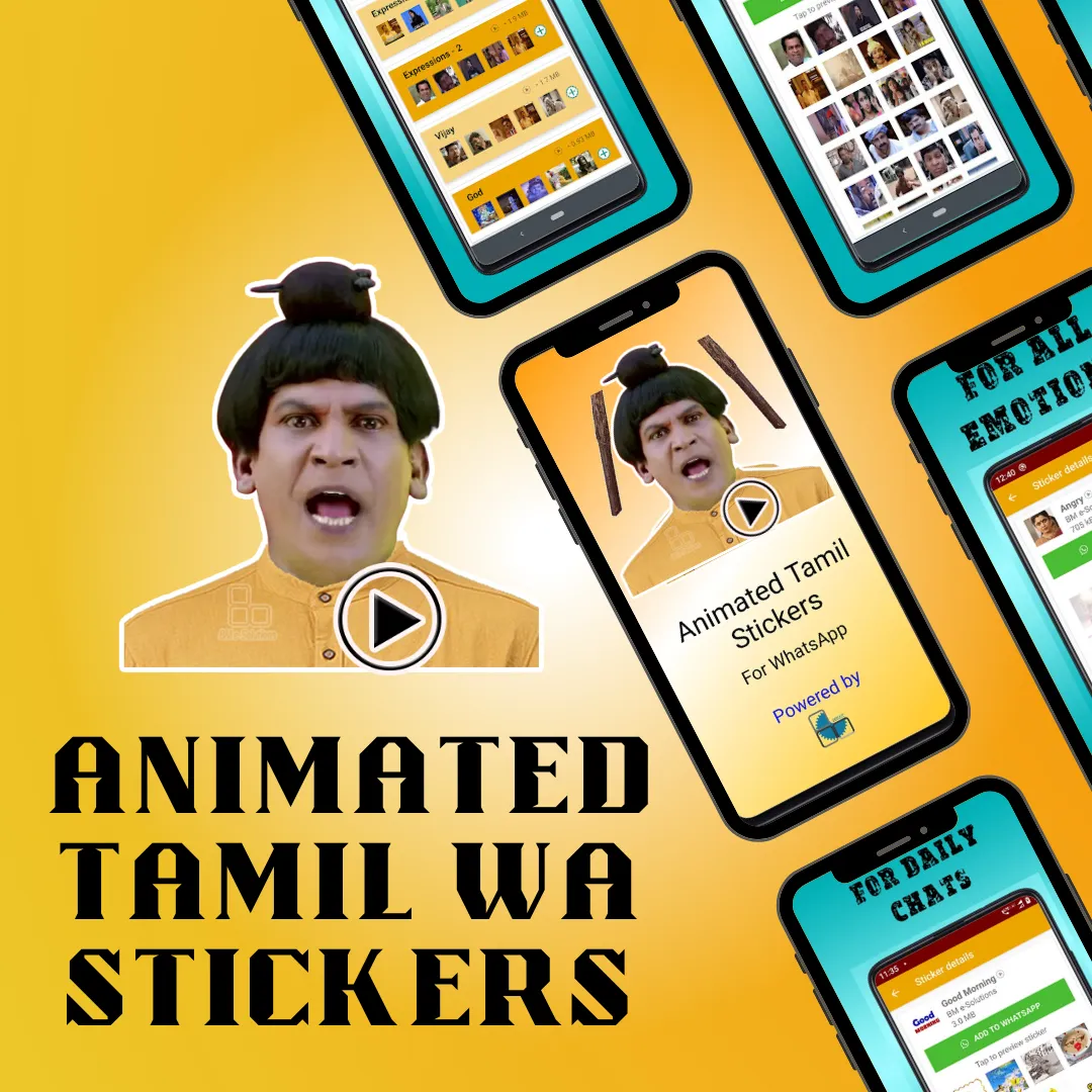 Animated Tamil  WAStickers | Indus Appstore | Screenshot