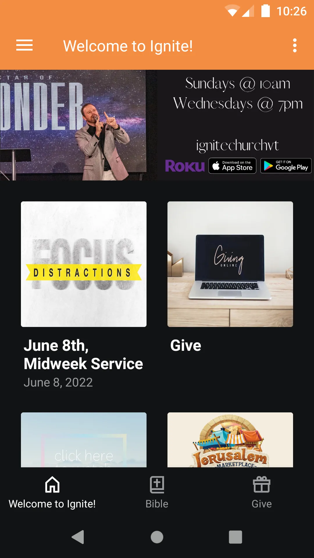 Ignite Church VT | Indus Appstore | Screenshot