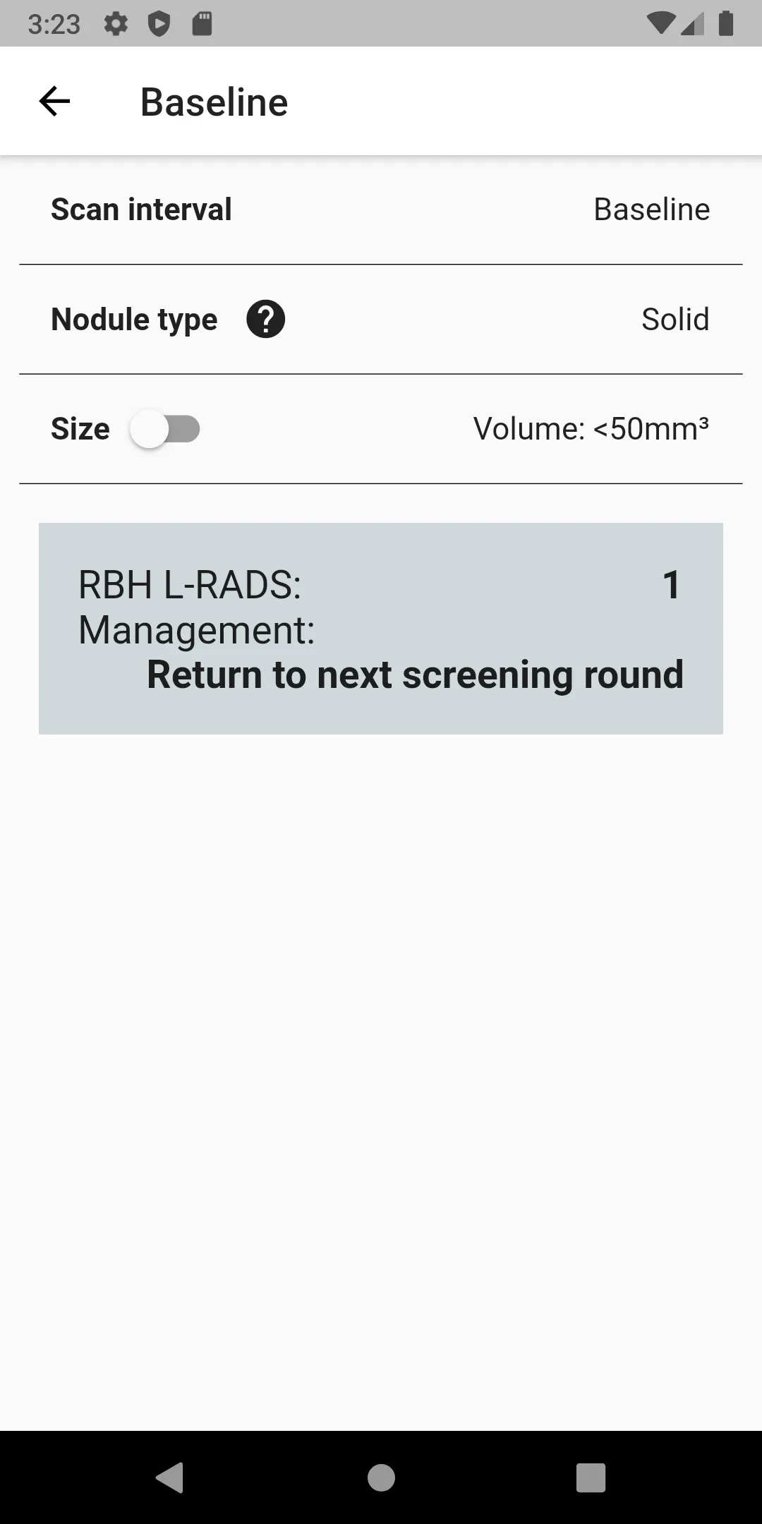 Lung Rads | Indus Appstore | Screenshot