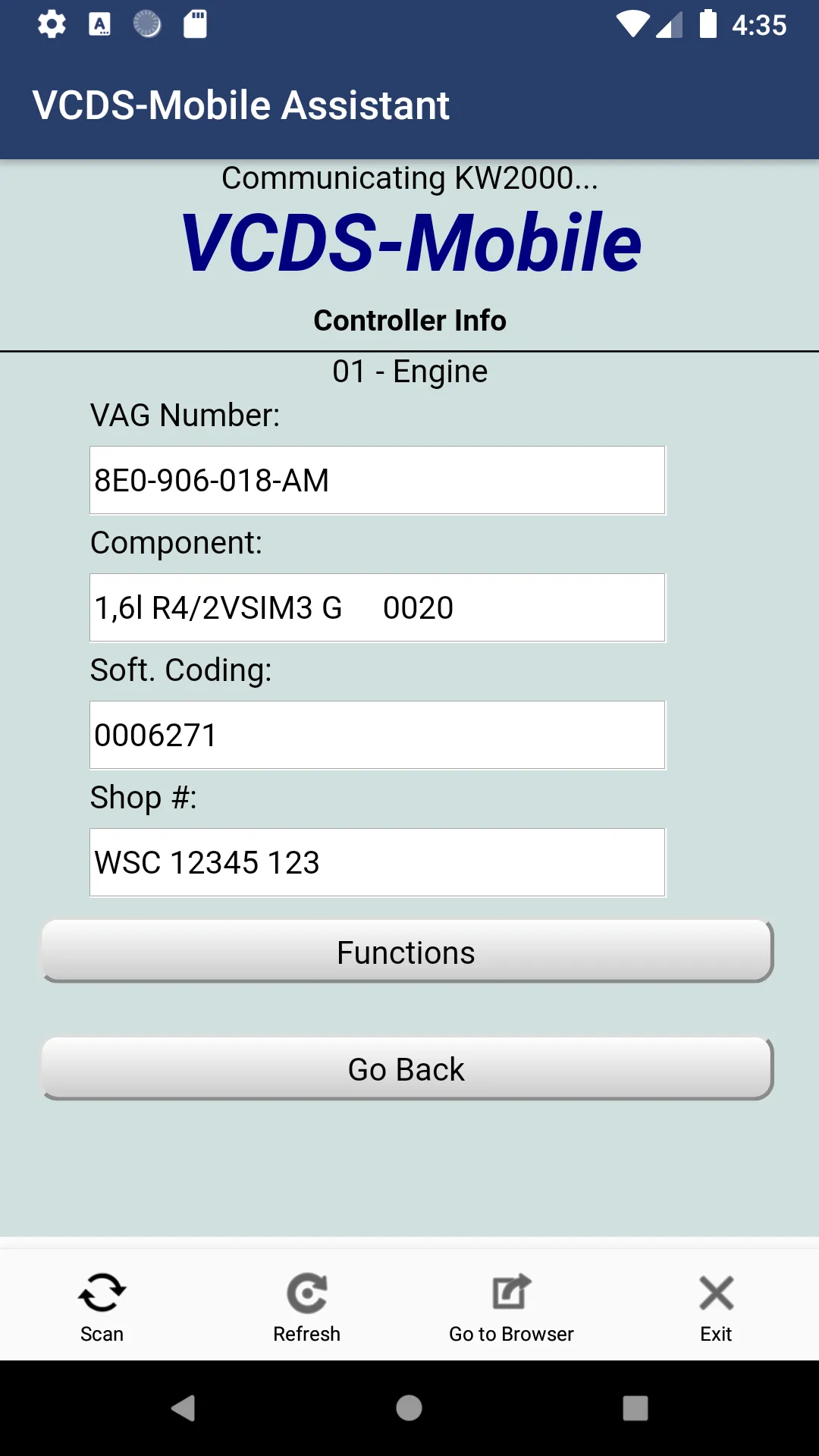 VCDS-Mobile Assistant | Indus Appstore | Screenshot