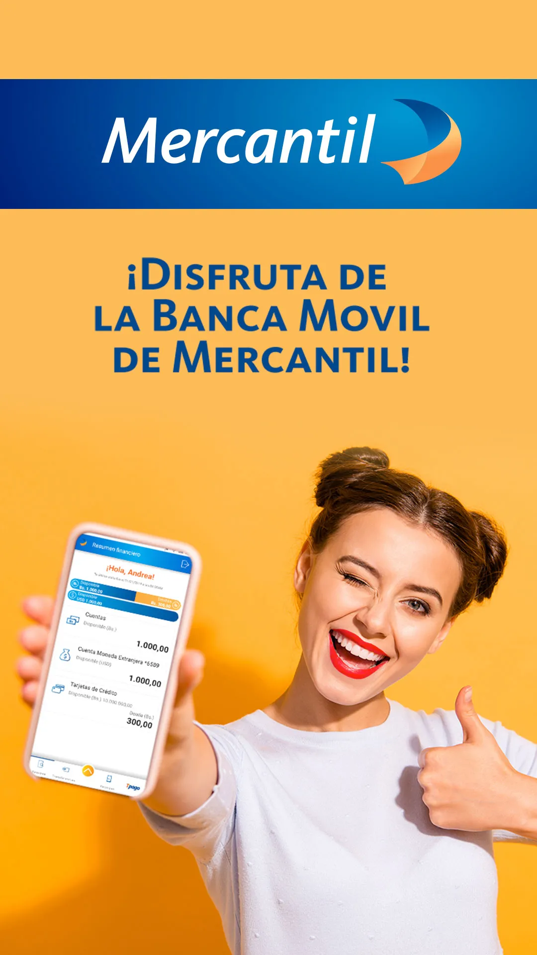 Mercantil Móvil Personas | Indus Appstore | Screenshot