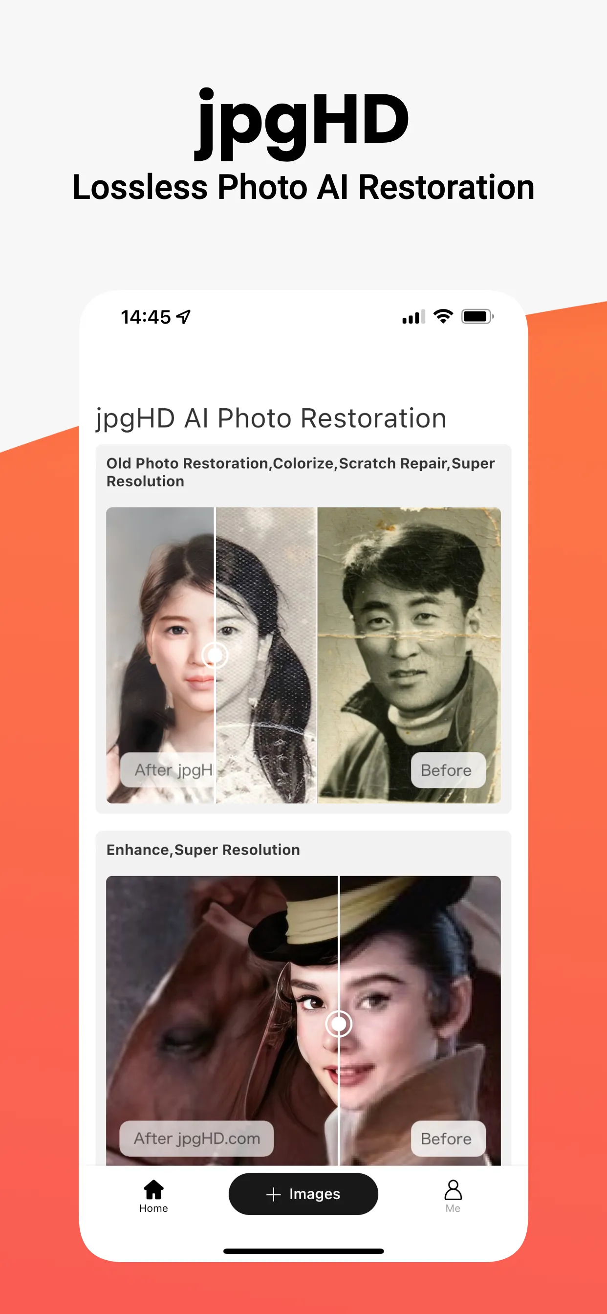 jpgHD AI Photo Restoration | Indus Appstore | Screenshot