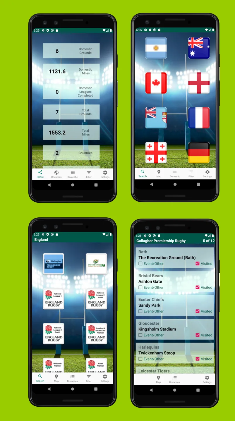 Rugby Ground Tracker | Indus Appstore | Screenshot