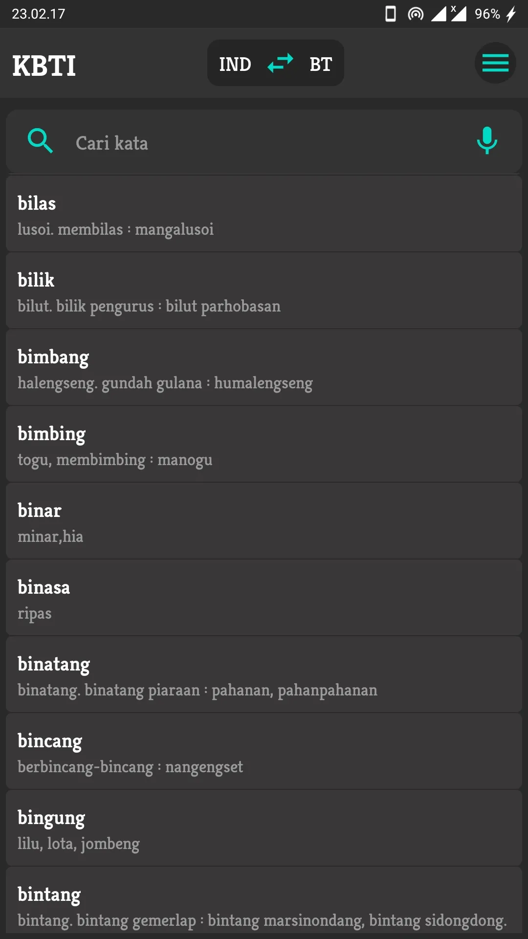 Kamus Batak Indonesia Offline | Indus Appstore | Screenshot