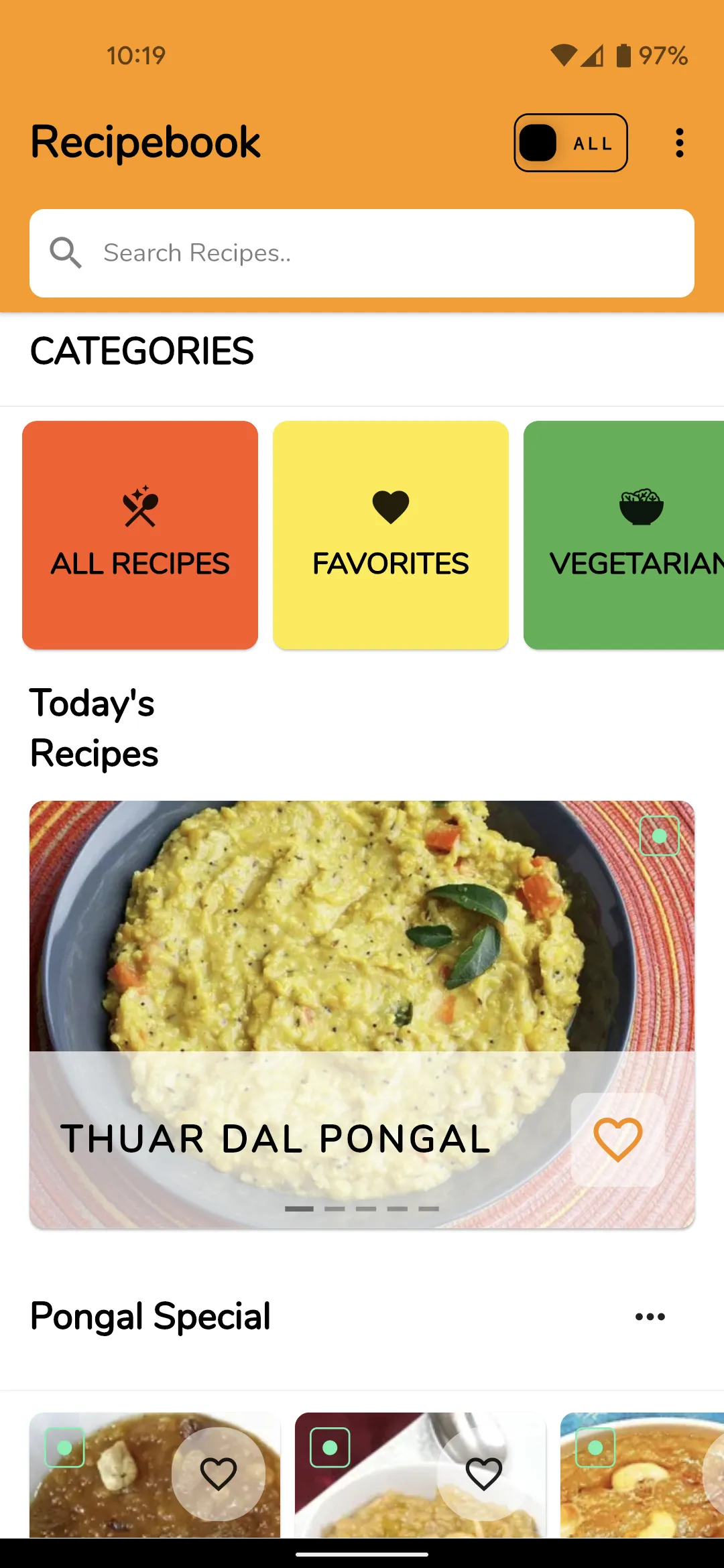 Indian Recipebook | Indus Appstore | Screenshot