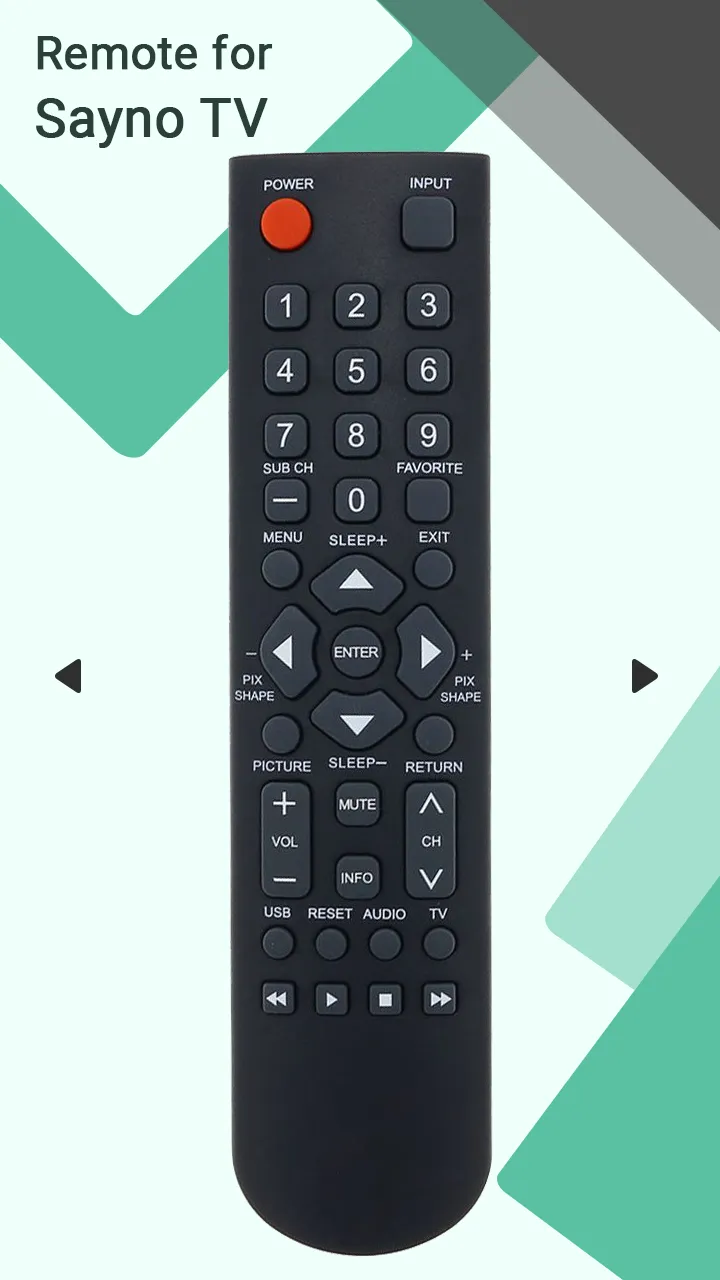Remote for Sanyo TV | Indus Appstore | Screenshot
