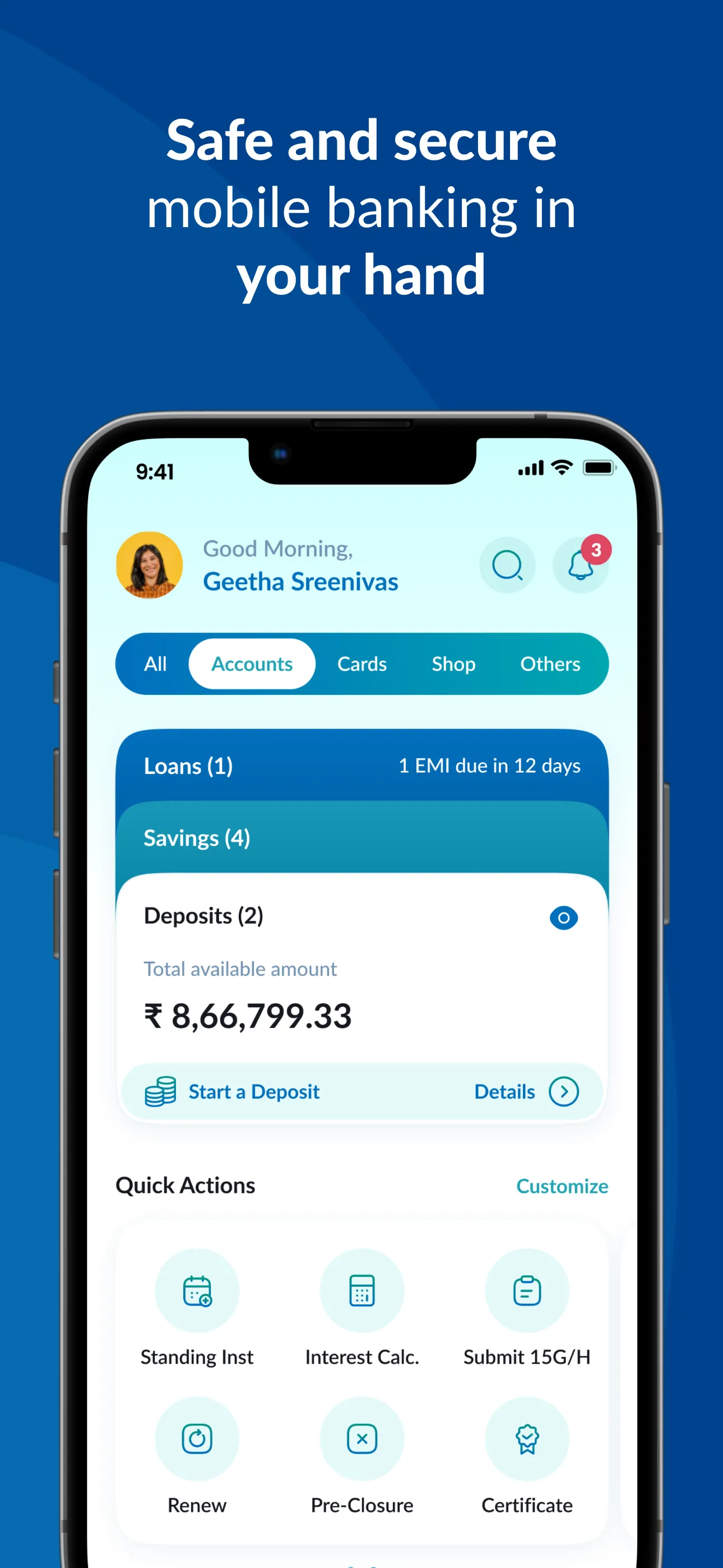 IOB Connect - Mobile Banking | Indus Appstore | Screenshot