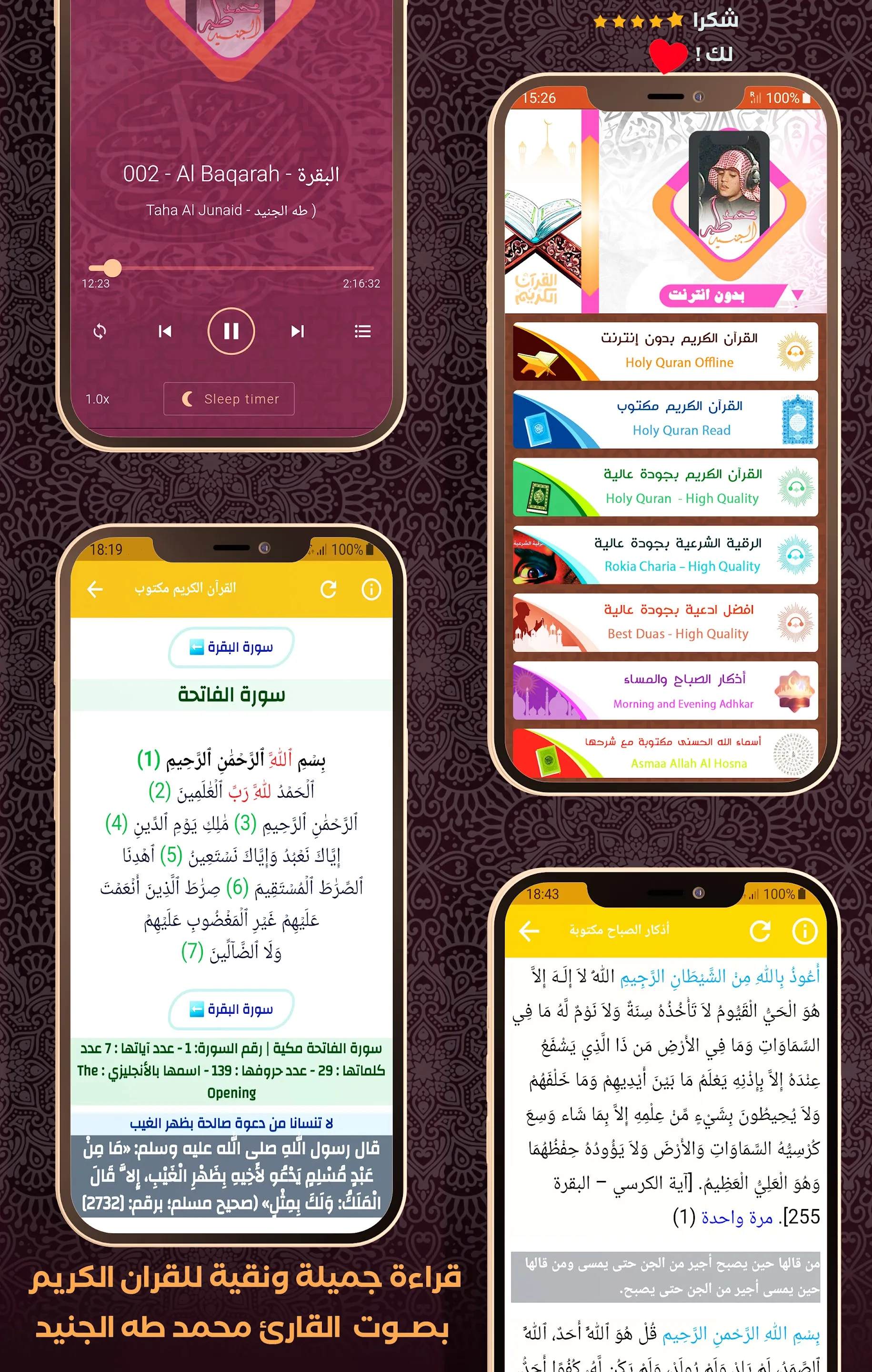 Quran Offline Taha Al Junaid | Indus Appstore | Screenshot