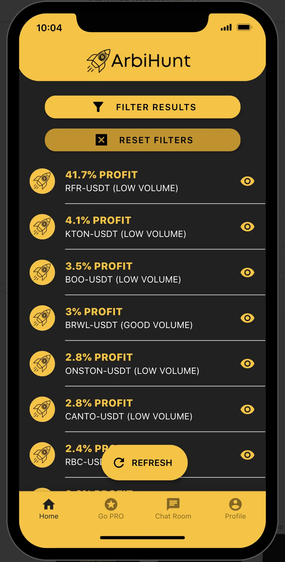 ArbiHunt - Crypto Arbitrage | Indus Appstore | Screenshot