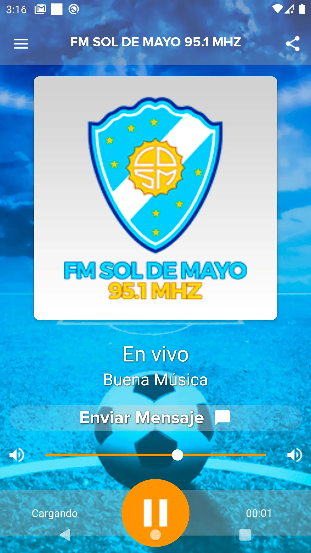 Fm sol de mayo 95.1 mhz | Indus Appstore | Screenshot