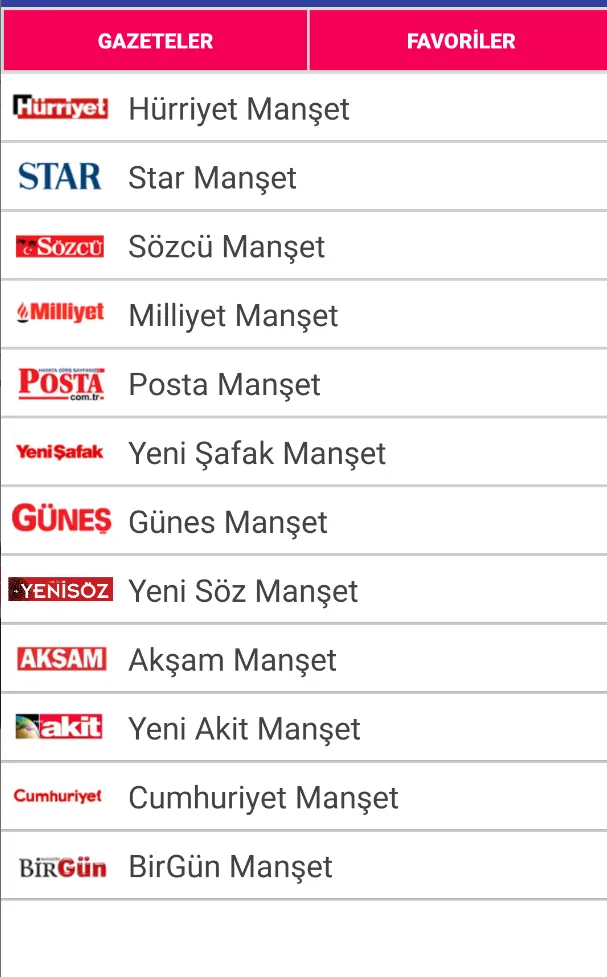 Gazetelik - Manşetler | Indus Appstore | Screenshot