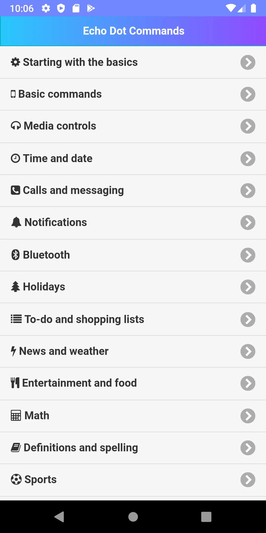 Commands for Echo Dot | Indus Appstore | Screenshot