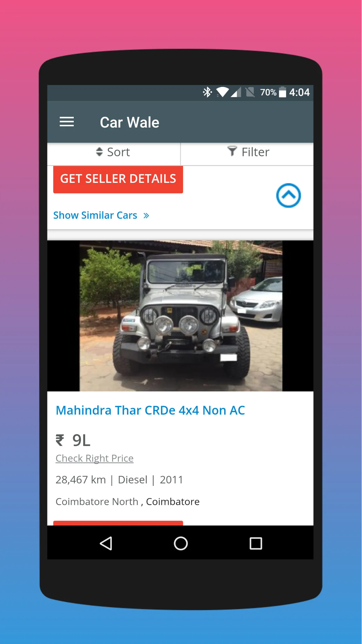 Used Cars in Tamil Nadu | Indus Appstore | Screenshot