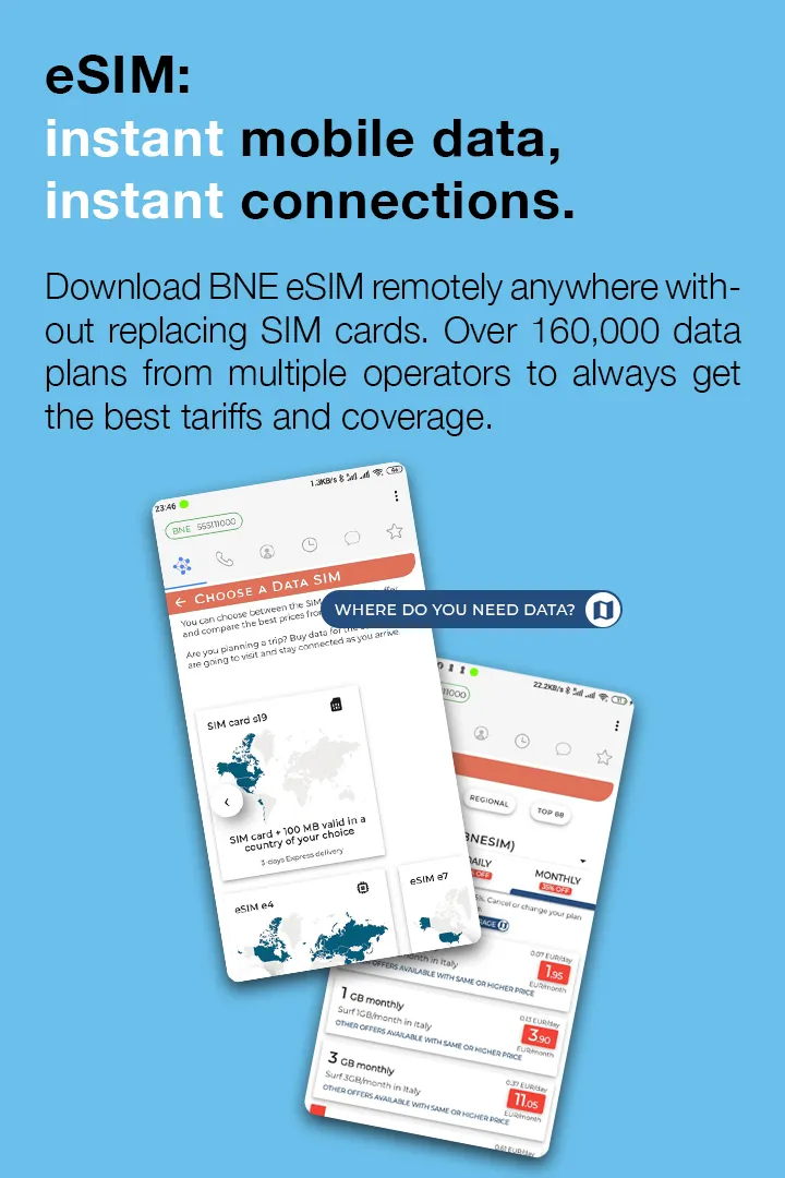 BNESIM: eSIM card, Mobile Data | Indus Appstore | Screenshot