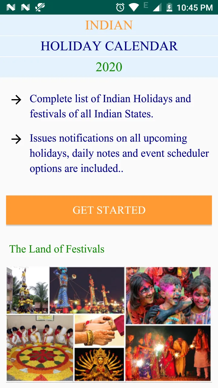 Indian Holiday Calendar 2020 | Indus Appstore | Screenshot