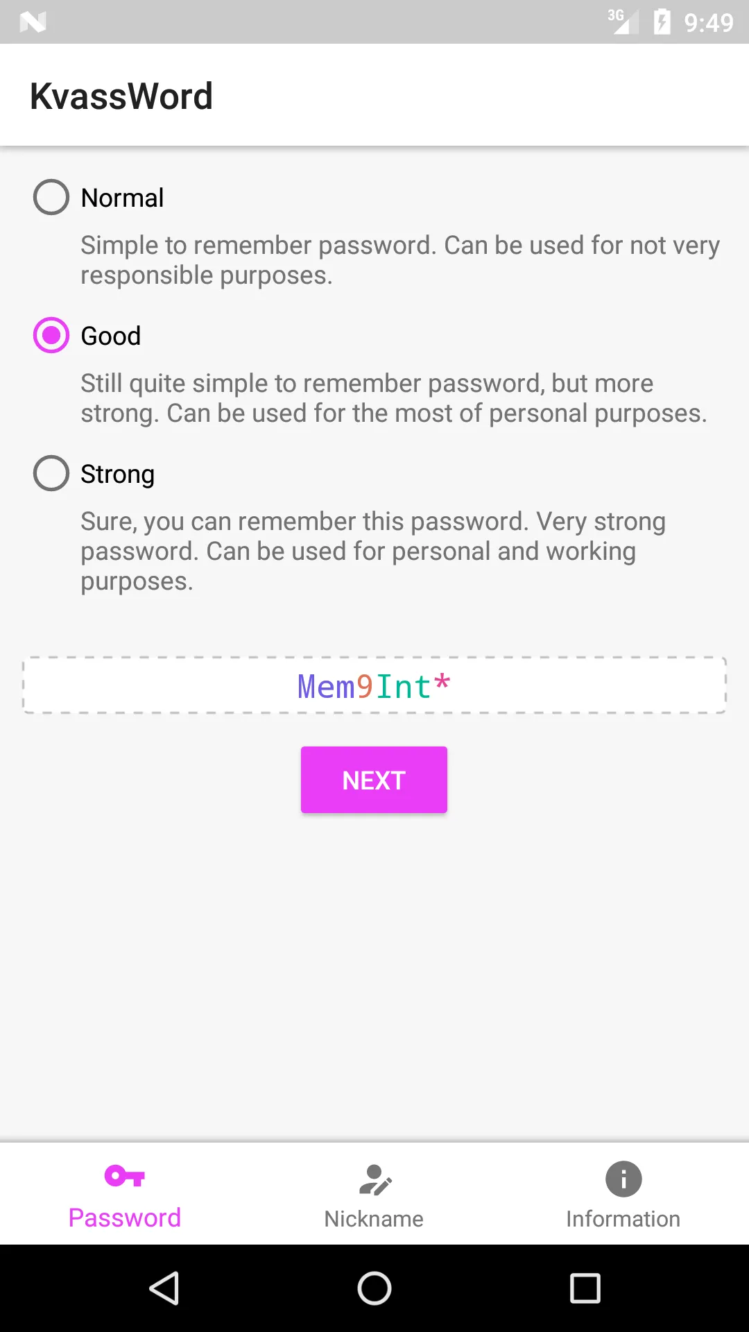 Clever password generator | Indus Appstore | Screenshot