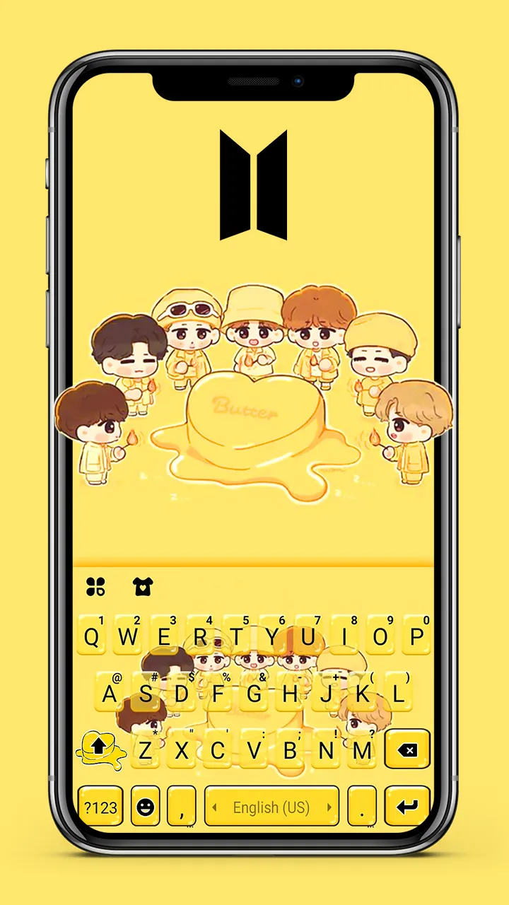 Kpop Idol Butter Keyboard Back | Indus Appstore | Screenshot