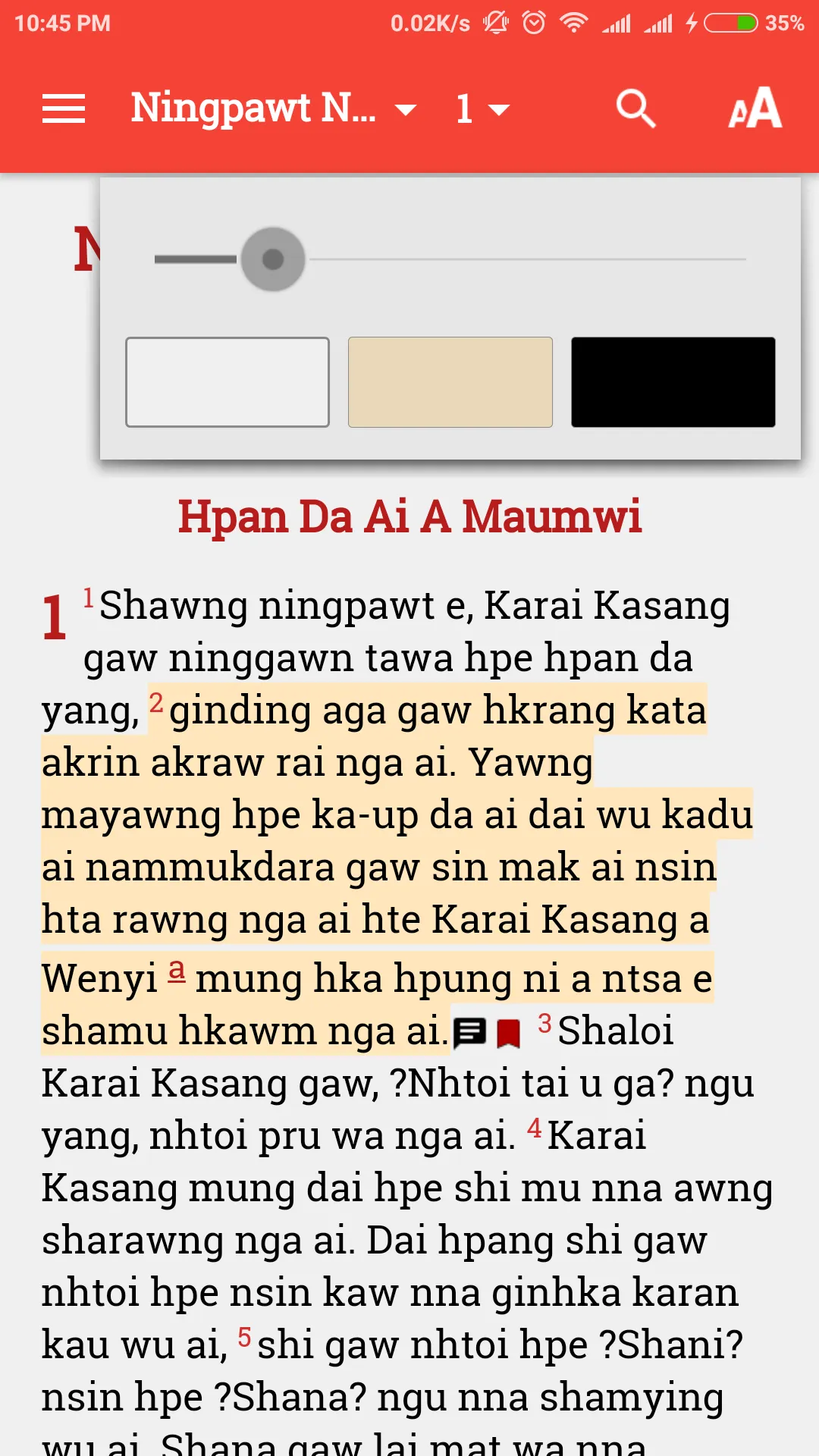 Jinghpaw Bible (CL) | Indus Appstore | Screenshot