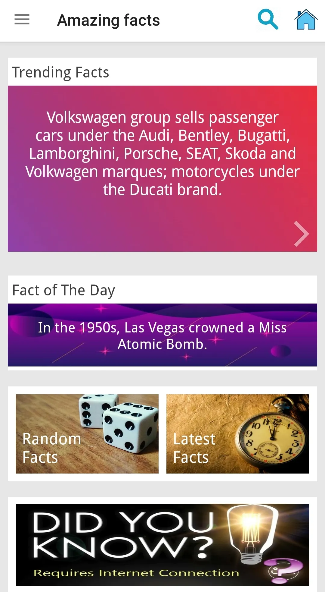 50000+ Amazing Facts | Indus Appstore | Screenshot