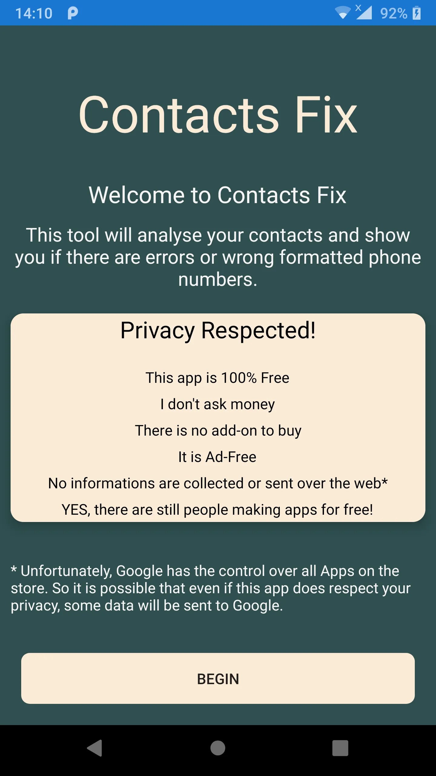 Contacts Fix | Indus Appstore | Screenshot