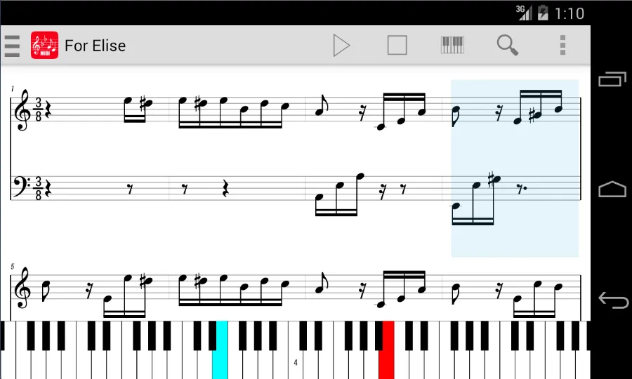 MIDI Score | Indus Appstore | Screenshot