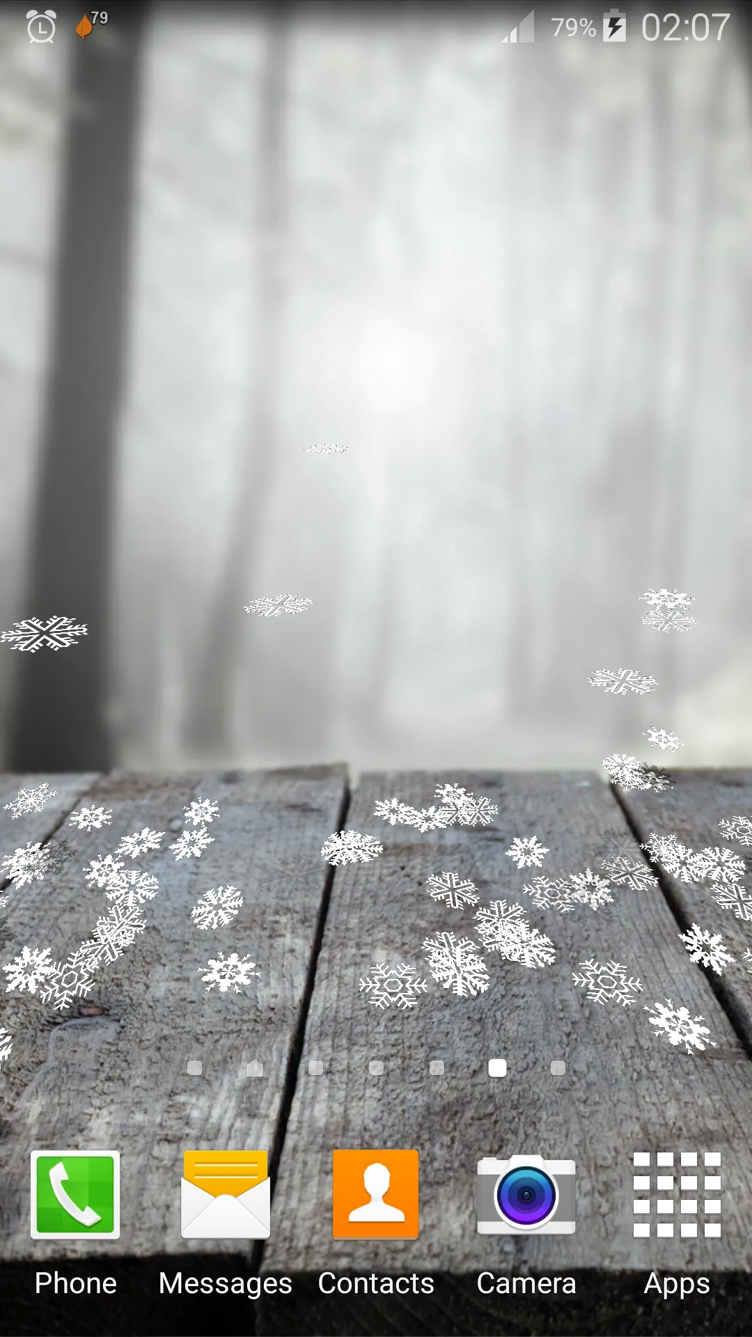 Falling Snowflakes Wallpaper | Indus Appstore | Screenshot