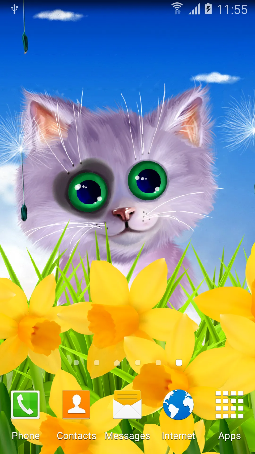 Spring Kitten Live Wallpaper | Indus Appstore | Screenshot