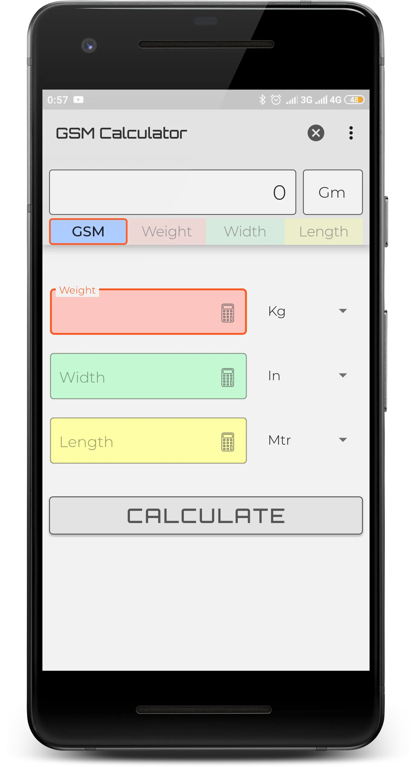 GSM Calculator | Indus Appstore | Screenshot