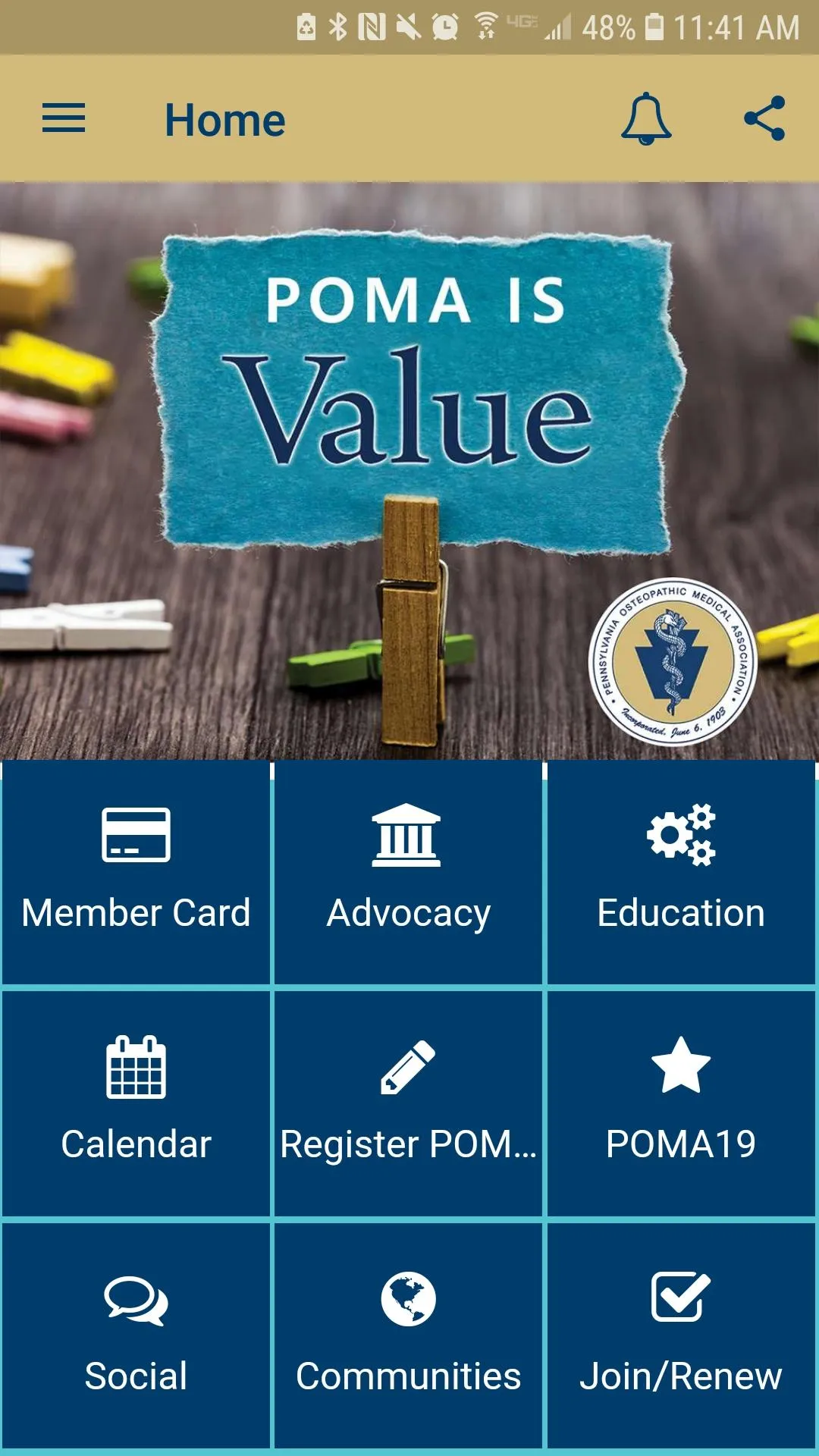 Pa. Osteopathic Medical Assoc. | Indus Appstore | Screenshot