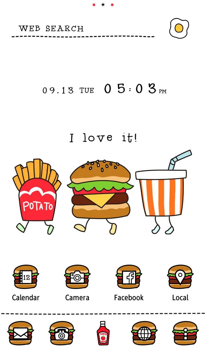 Silly Burgers Theme +HOME | Indus Appstore | Screenshot