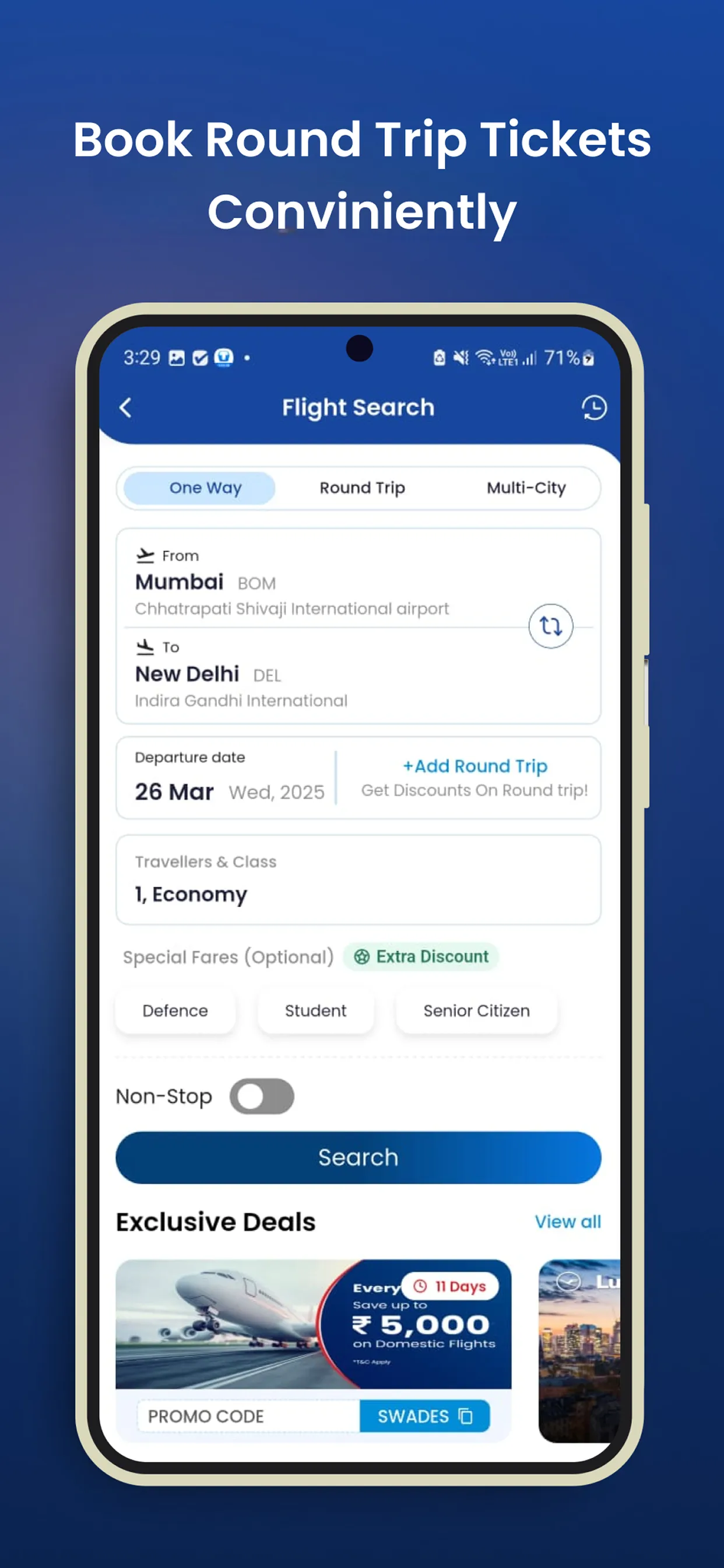 AkbarTravels: Flights & Hotels | Indus Appstore | Screenshot