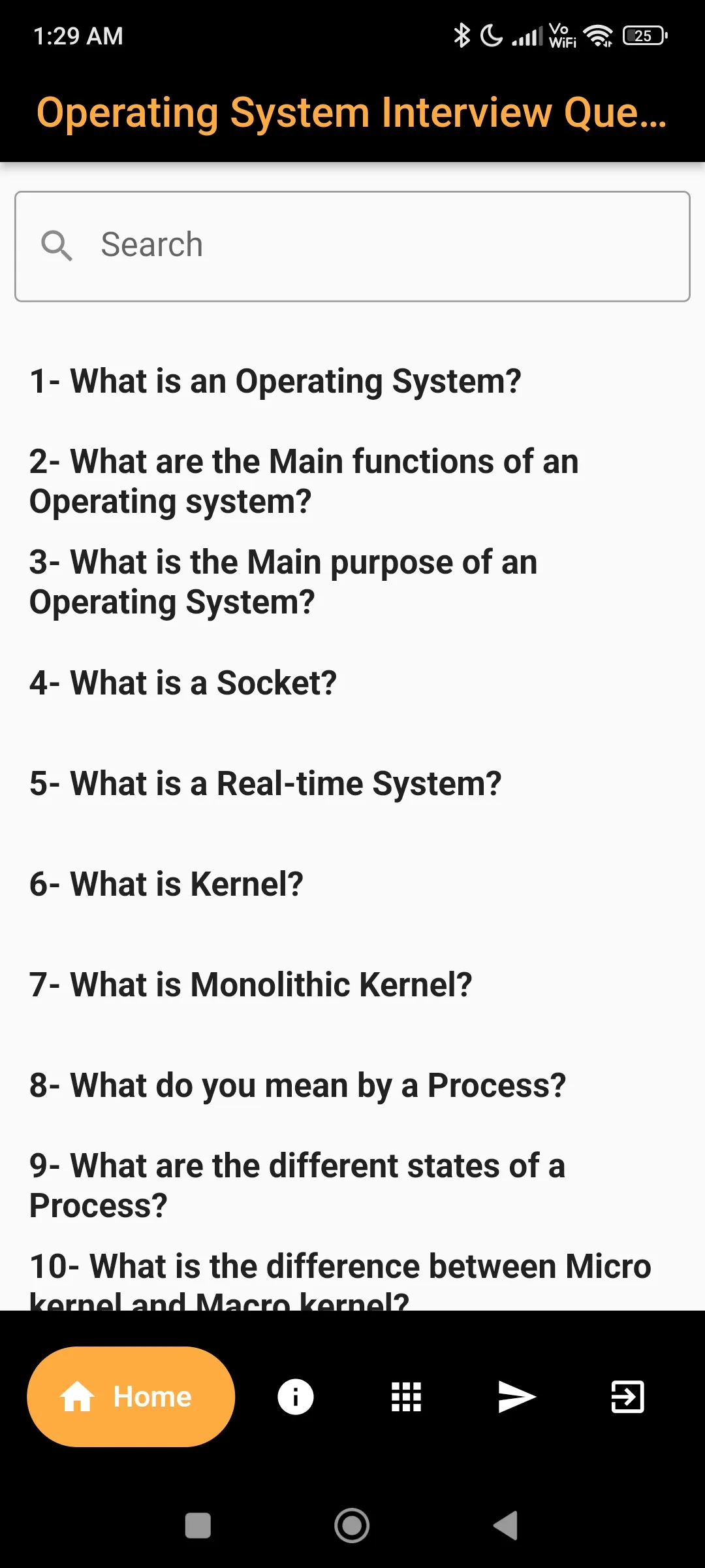 OS Interview Questions | Indus Appstore | Screenshot