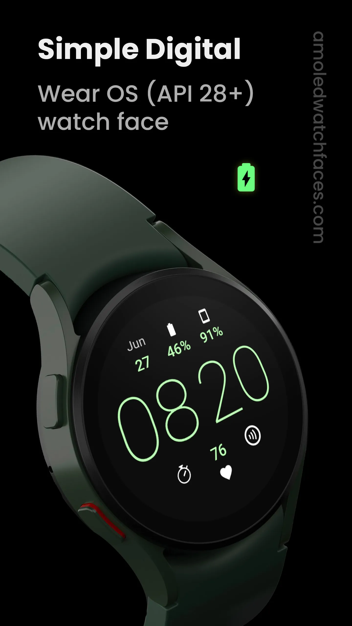 Simple Digital: Watch face | Indus Appstore | Screenshot