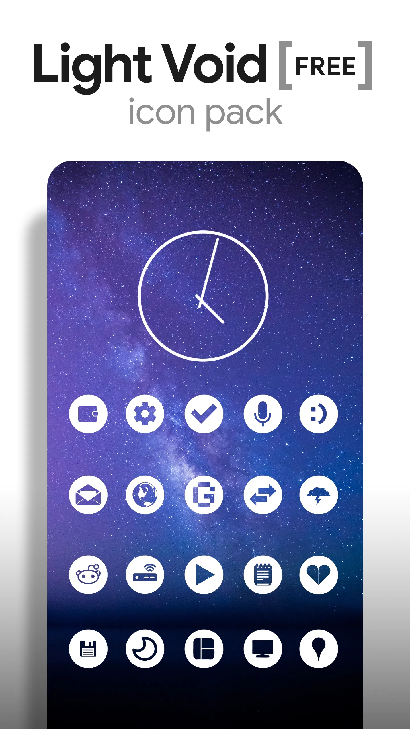 Light Void - Flat White Icons | Indus Appstore | Screenshot