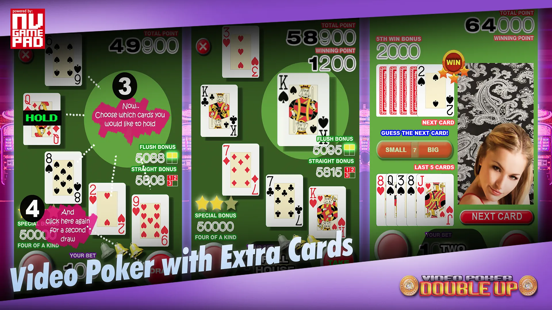 Video Poker Double Up | Indus Appstore | Screenshot