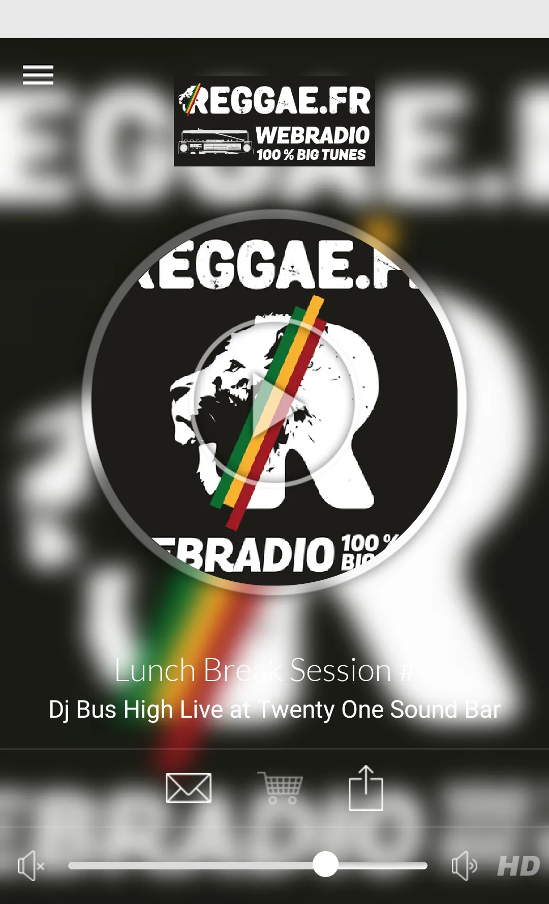 Reggae.fr Webradio | Indus Appstore | Screenshot