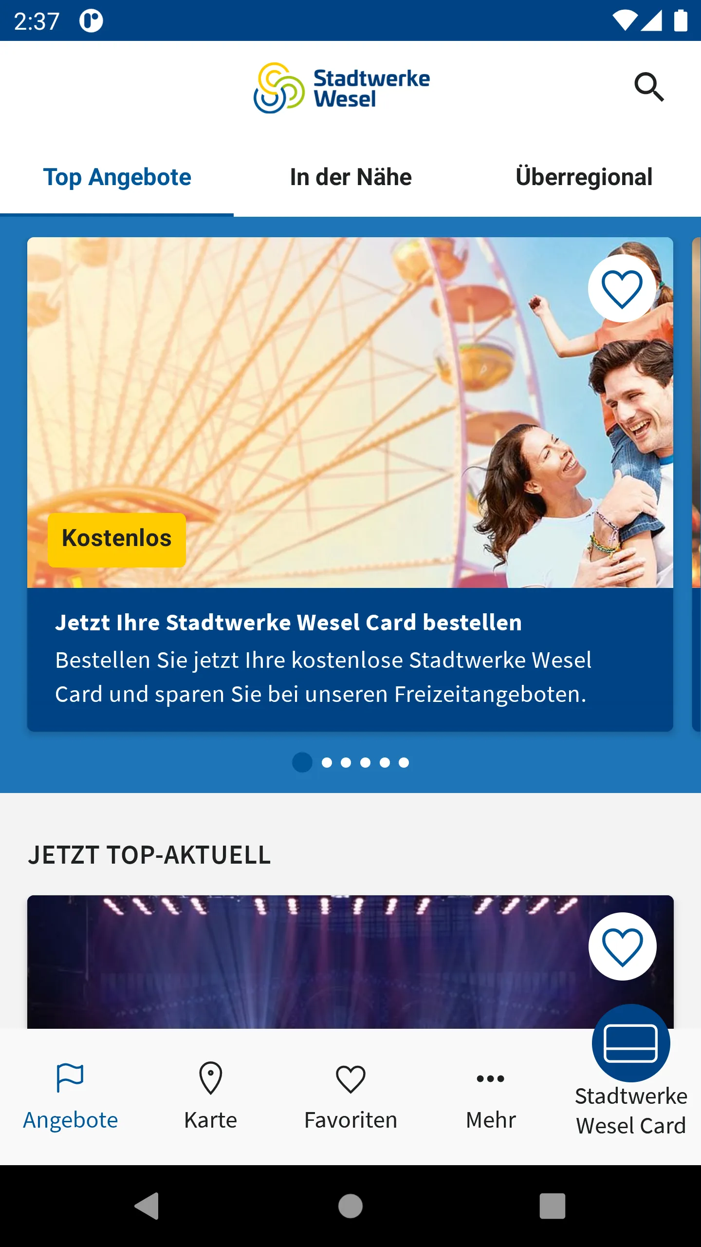 Stadtwerke Wesel Card | Indus Appstore | Screenshot