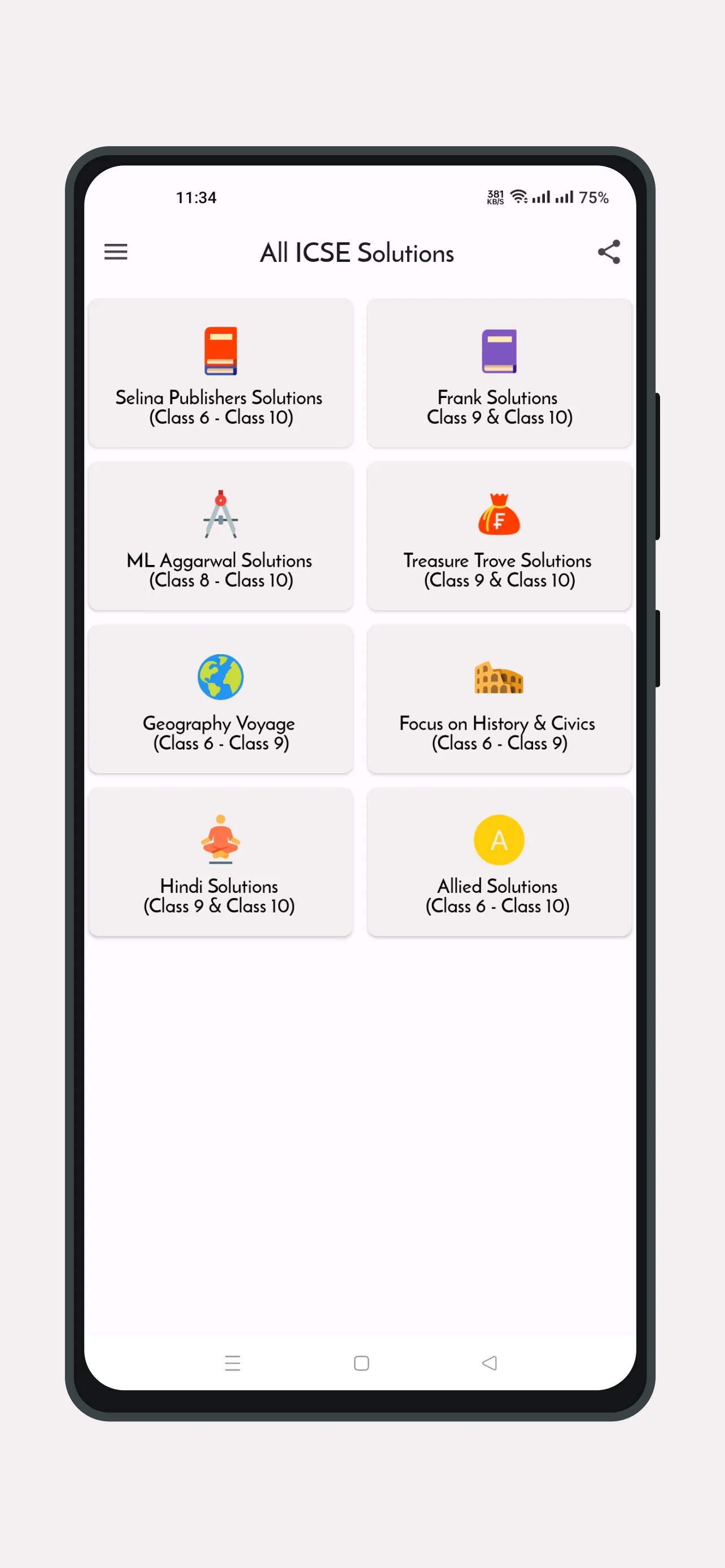 All ICSE Solutions | Indus Appstore | Screenshot