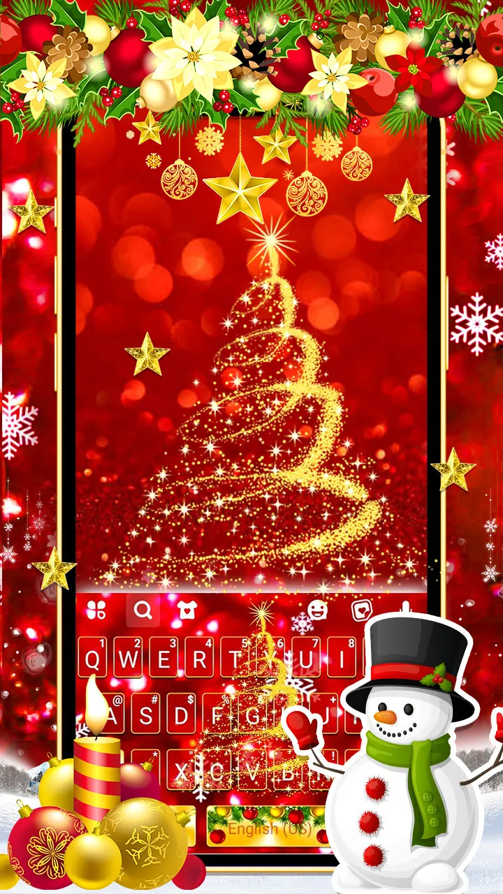 Gold Red Christmas Theme | Indus Appstore | Screenshot