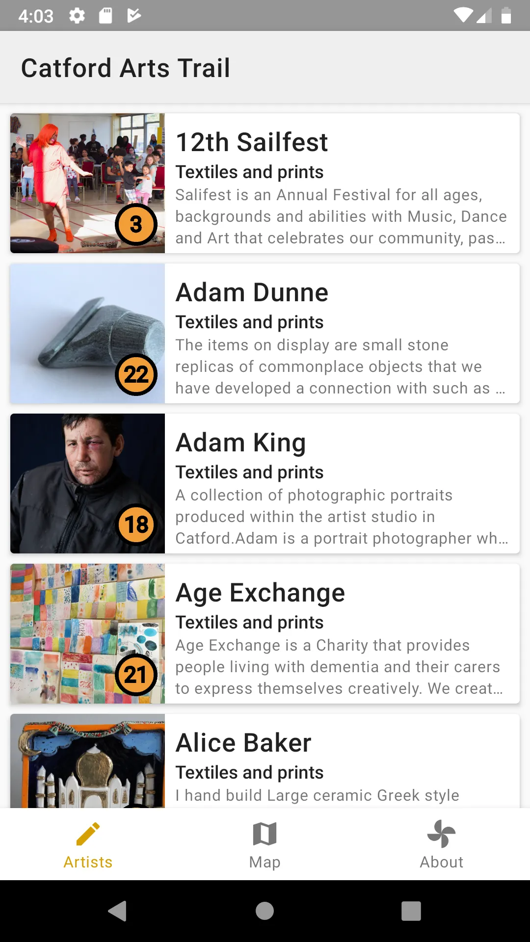 Catford Arts Trail | Indus Appstore | Screenshot