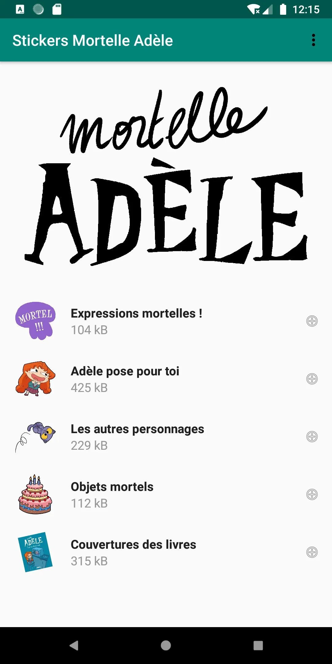 Stickers Mortelle Adèle | Indus Appstore | Screenshot