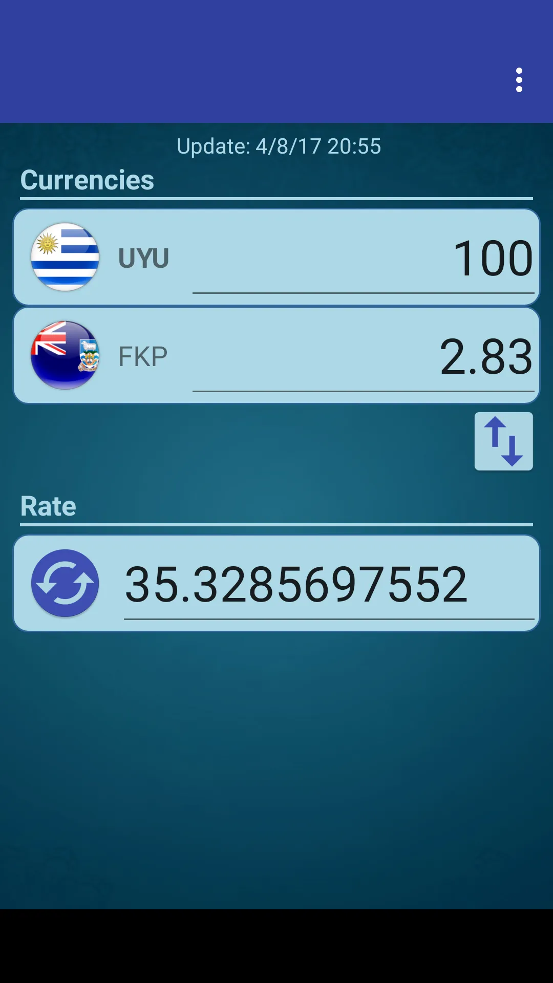 UYU Peso x Falkland Isl. Pound | Indus Appstore | Screenshot