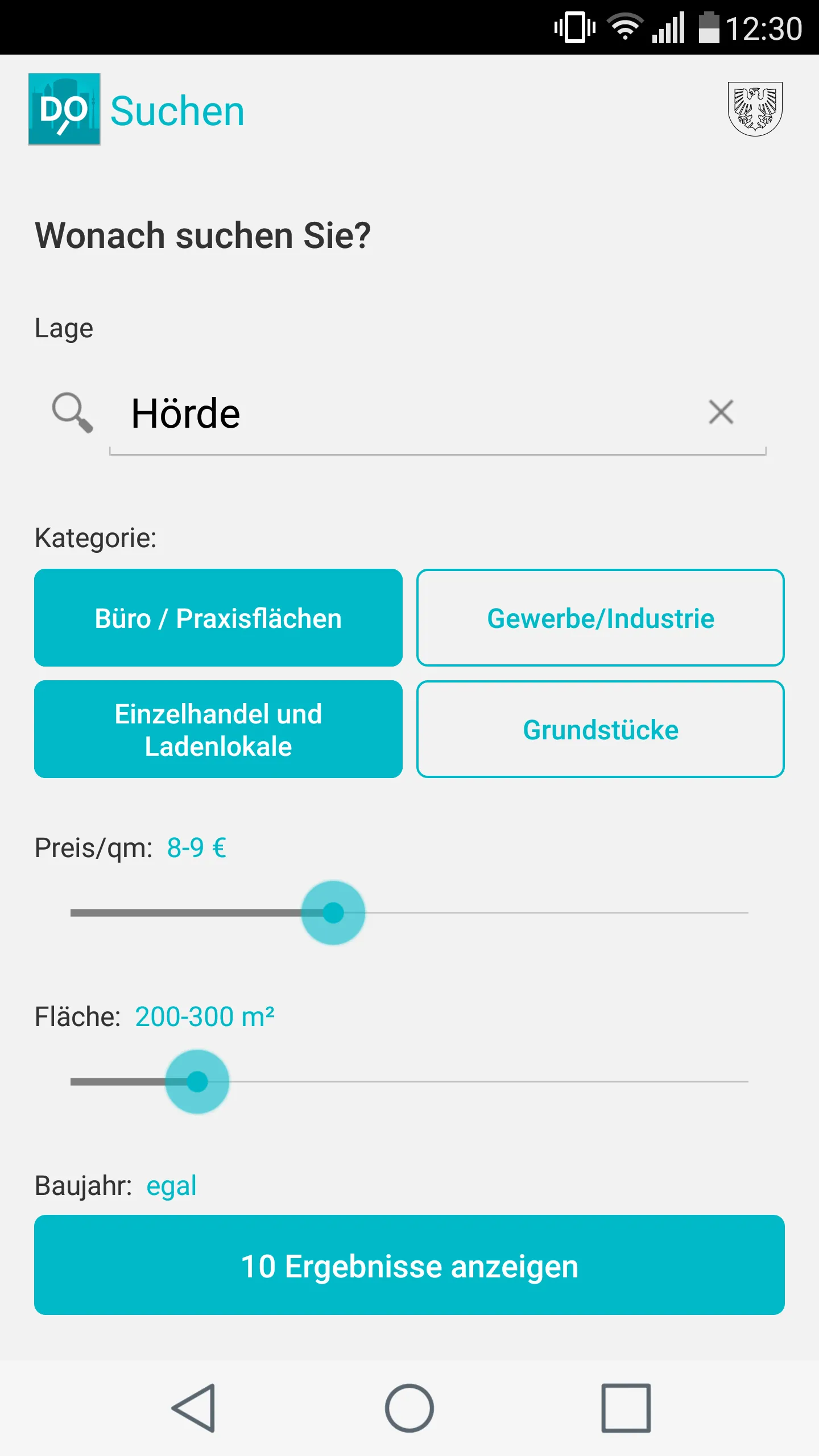 Dortmunder Immobilien App | Indus Appstore | Screenshot